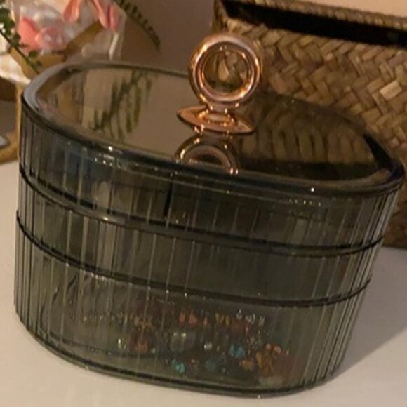 NEW 3-Layer Acrylic Jewelry Organizer with Handle, Clear Jewelry Boxes for Women - Picture 2 of 8